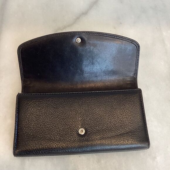 Coach VintageTrifold Leather Full Sized Wallet with Snaphead Button Flap Closure - Picture 11 of 16